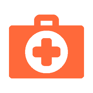 first aid icon otange